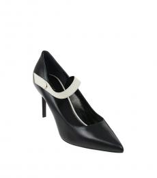 Celine Black Ankle Strap Leather Heels