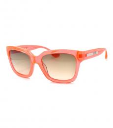 McQ Alexander McQueen Orange Square Sunglasses