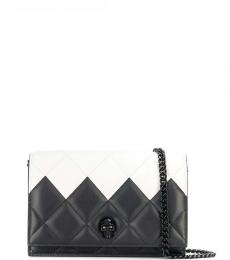 Alexander McQueen BlackWhite Quilted Mini Shoulder Bag