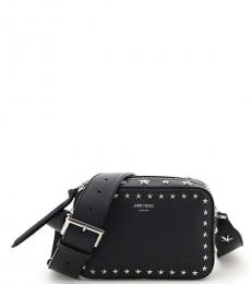 Jimmy Choo Black Star Studs Mini Crossbody Bag