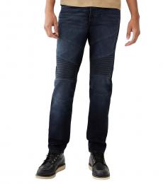 Navy Blue Rocco Moto Jeans