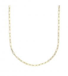 J.Crew Golden Paper Clip Link Chain Necklace