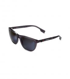 Burberry Dark Grey Oval Sunglasses