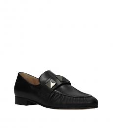 Valentino Garavani Black Leather Loafers