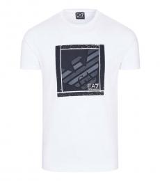 Emporio Armani White Front Logo T-Shirt