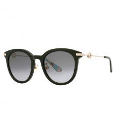 Kate Spade Black Gradient Oval Sunglasses