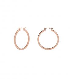 Coach Rose Gold Hoop Earrings