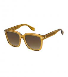 Marc Jacobs Yellow Brown Gradient Square Sunglassses