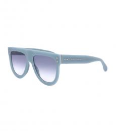 Isabel Marant Light Blue Browbar Sunglasses