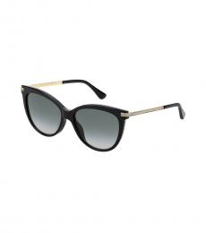 Jimmy Choo Black Brown Cat-Eye Sunglasses