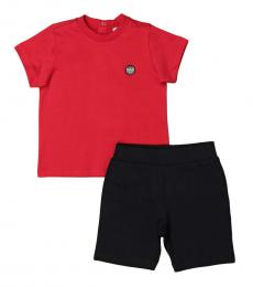 Emporio Armani 2 Piece T-Shirt/Shorts Set (Baby Boys)
