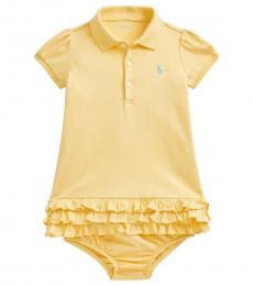 Baby Girls Yellow Ruffled Dress