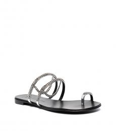 Silver Chain Strap Sandals
