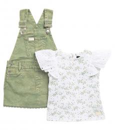 7 For All Mankind 2 Piece T-Shirt/Overall Set (Little Girls)