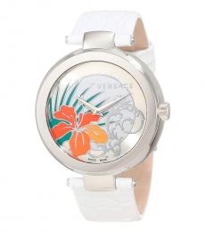 White Mystique Hibiscus Watch