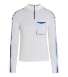 Jacquemus White Altu Lined Sweater
