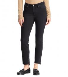 Ralph Lauren Charcoal Wash Straight Ankle Jeans