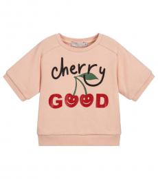 Stella McCartney Girls Pink Cherry Good Sweatshirt
