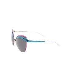 Christian Dior Light Blue Cat Eye Sunglasses