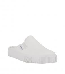 White Lena Slip On Sneakers