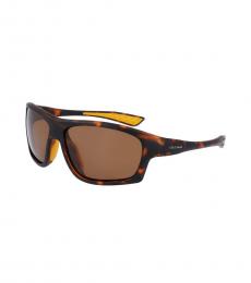 Cole Haan Tortoise Polarized Rectangle Sunglasses
