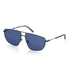 Blue Black Signature Sunglasses