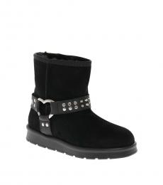 Love Moschino Black Studs Ankle Boots