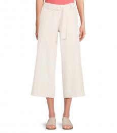 DKNY White Belted Culottes