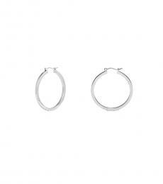 Coach Silver Hoop Earrings