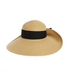 Vince Camuto Natural Flip Up Straw Floppy Hat