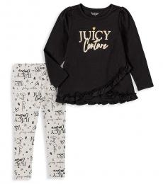 Juicy Couture 2 Piece Top/Leggings Set (Little Girls)