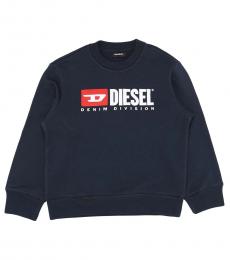 Diesel Little Boys Blue Crewneck Sweatshirt