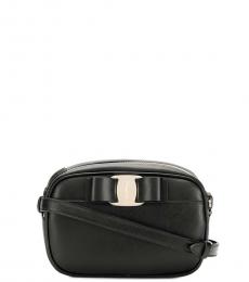 Salvatore Ferragamo Black Vara Small Crossbody