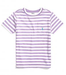 Ralph Lauren Little Boys English Lavender Striped T-Shirt