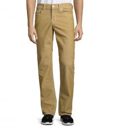 True Religion Brown Big T Straight-Leg Jeans