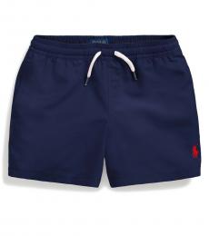 Ralph Lauren Little Boys Newport Navy Traveler Swim Trunk