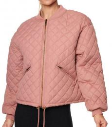 Betsey Johnson Bambi Quilted Reversible Bomber Jacket