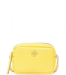 Tory Burch Yellow Logo Small Crossbody Bag