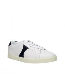 Celine White Blue Leather Sneakers