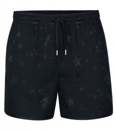 Black Starprint Swim Shorts