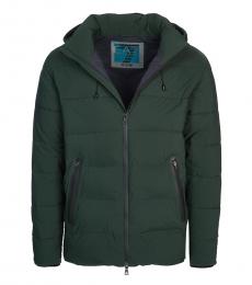 Emporio Armani Olive Solid Puffer Jacket