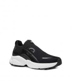 Michael Kors Black Knit Trainer Sneakers