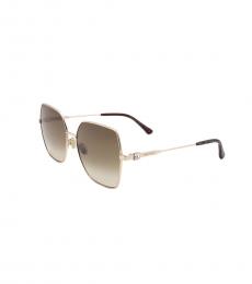 Jimmy Choo Golden Round Sunglasses