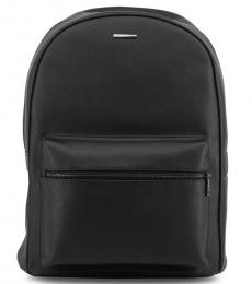 Armani Jeans Black Solid Large Backpack