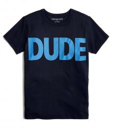 J.Crew Boys Navy Dude Graphic T-Shirt