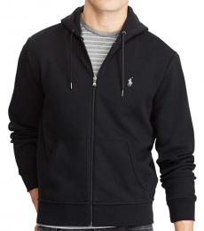 Ralph Lauren Polo Black Double-Knit Full-Zip Hoodie