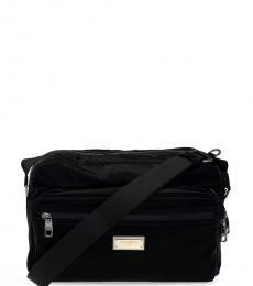 Dolce & Gabbana Black Samboil Large Crossbody Bag