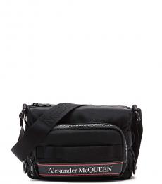 Alexander McQueen Black Urban Camera Small Crossbody Bag
