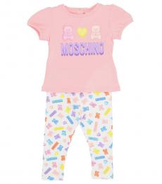 Moschino 2 Piece T-Shirt/Leggings Set (Baby Girls)