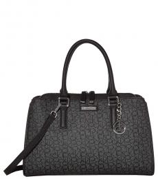 Calvin Klein Asphalt/Black Signature Large Satchel